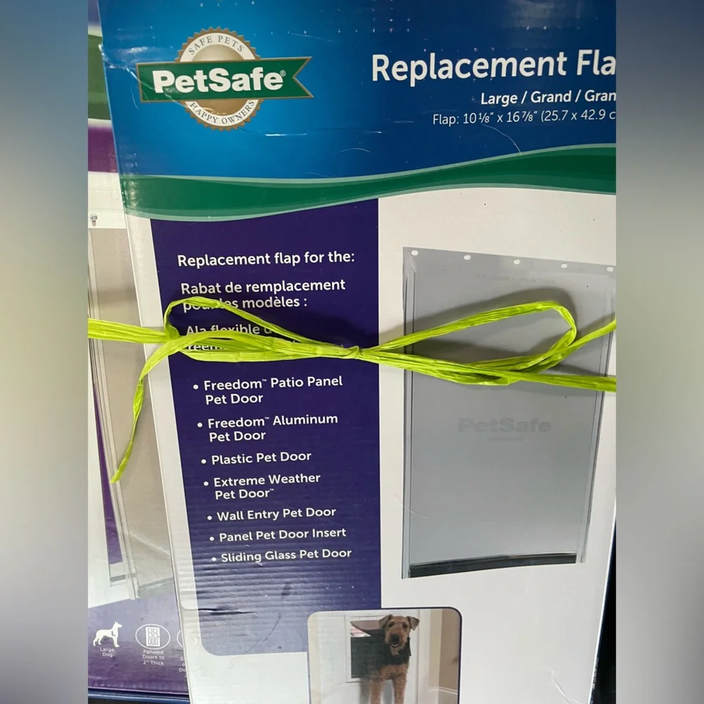 PetSafe Freedom Aluminum Pet Door and Replacement Flap, NWT